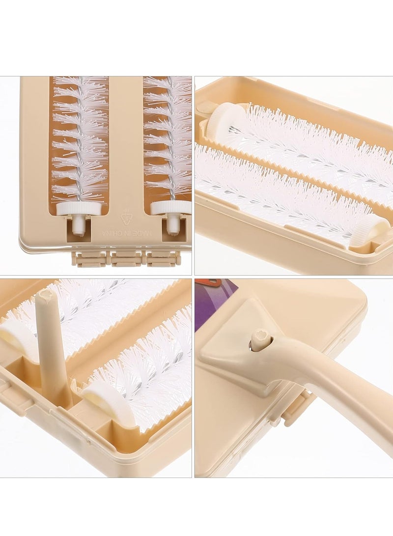 Bukela 3pcs Vacuum Brush Dust Brush Home Furniture Rolling Lint Brush Lint Hair Remover Tool Car Tools Pet Hair Removal Tool Roller Lint Brush Roller Brush Household Polyester - Image 4