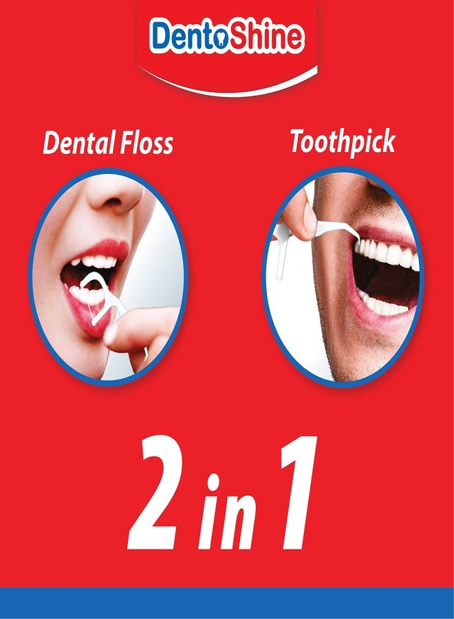 DentoShine Deep Clean Floss Picks - 15 ct Resealable Poly Bag (Pack of 12) - Image 4