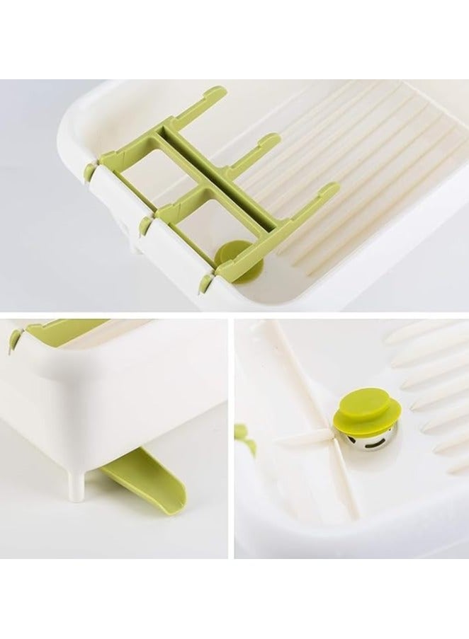 Master Gold Dish Drying Rack and Cutlery with Drain Hole | Fruit and Vegetable Washing Sink | Plastic Cutlery Drying Sink | Dish Organizer | Kitchen Dish Drainer  - Image 5