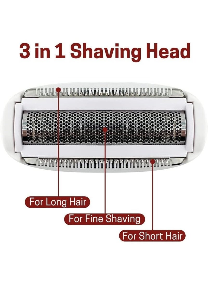 Kueh Electric Razors for Women, 4-in-1 Women’s Facial Hair Removal, Face Shaver Ebrow Trimmer Pubic Shaver Bikini Trimmer Portable Ladies Razors for Shaving - Image 3