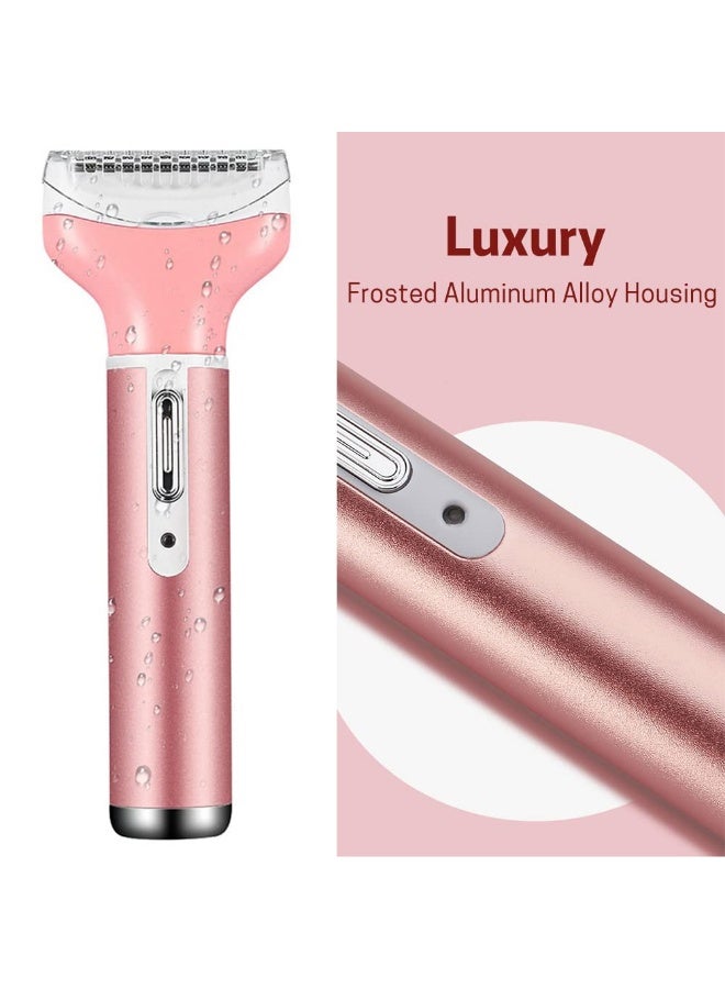 Kueh Electric Razors for Women, 4-in-1 Women’s Facial Hair Removal, Face Shaver Ebrow Trimmer Pubic Shaver Bikini Trimmer Portable Ladies Razors for Shaving - Image 4