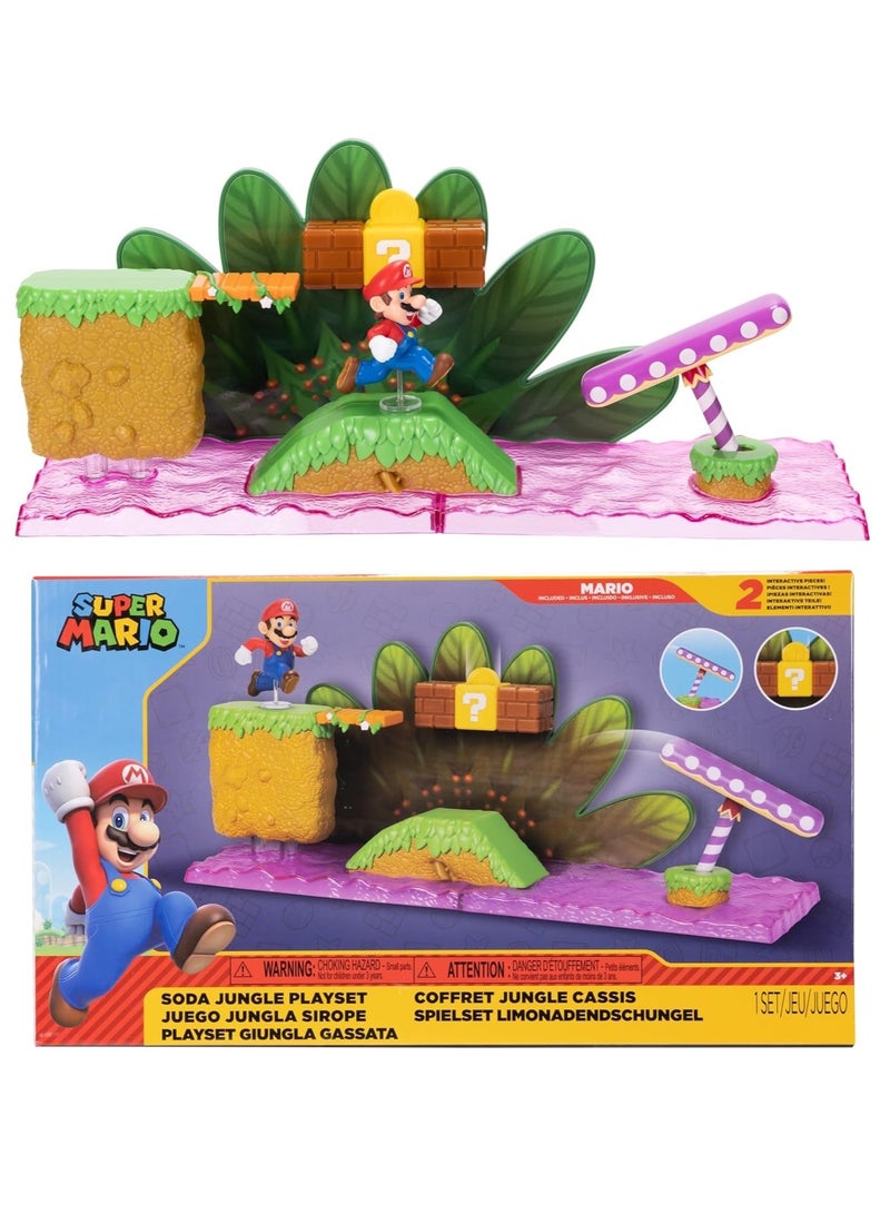 Super Mario Soda Jungle Playset - Image 1