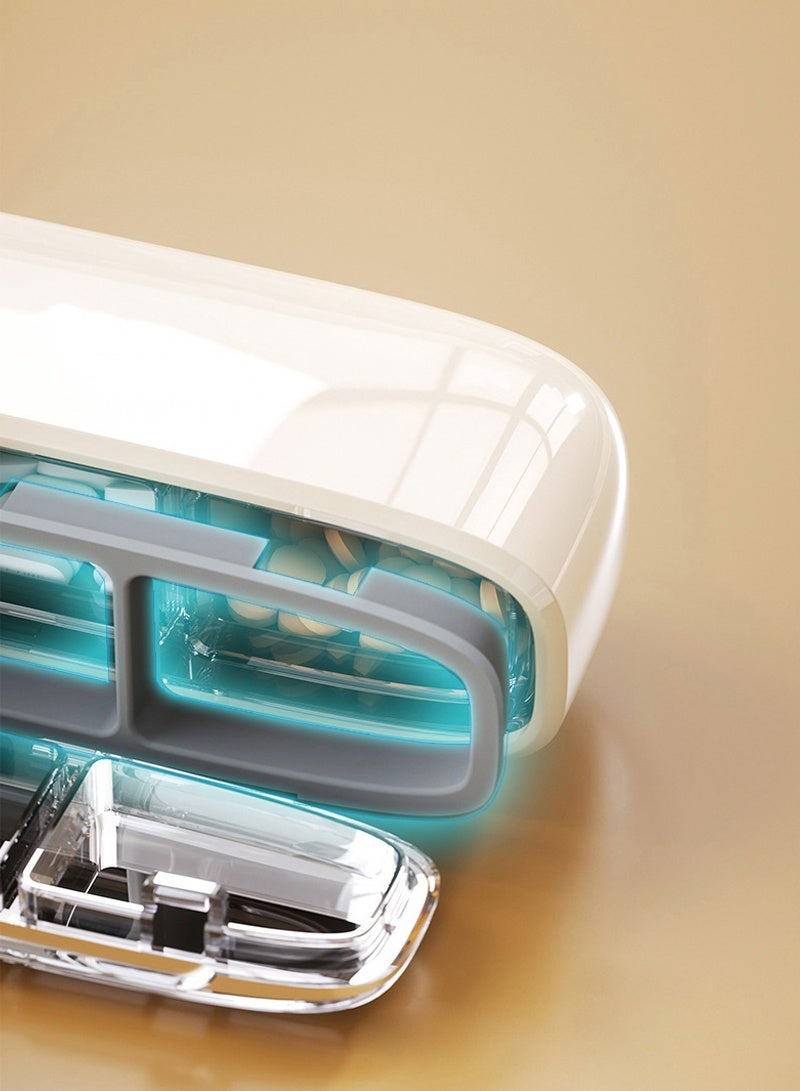 lebonaer Pill Organizers With 3 Compartments, Portable Pill Cases, Compact Pill Box, Waterproof Sealing Pill Container for Purse Pockets, Medicine Holder For Vitamins, Medication, Supplements Fish Oil - Image 5