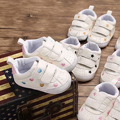 Clowora Baby Boys Girls Shoes Non-Slip Rubber Sole Sneakers Infant First Walking Toddler Crib Shoes Newborn Loafers Flats. (10/Multi-Color,12-18 Months) - Image 5