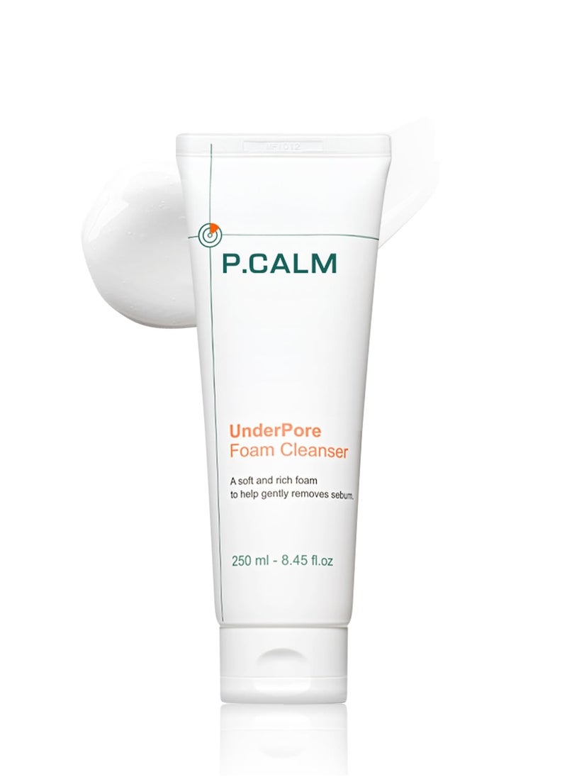 P.CALM P.CALM Underpore Facial Foaming Cleanser 250 ml | Vegan Deep Pore Cleansing Facial Wash for Sensitive Skin | Korean Skincare  - Image 1