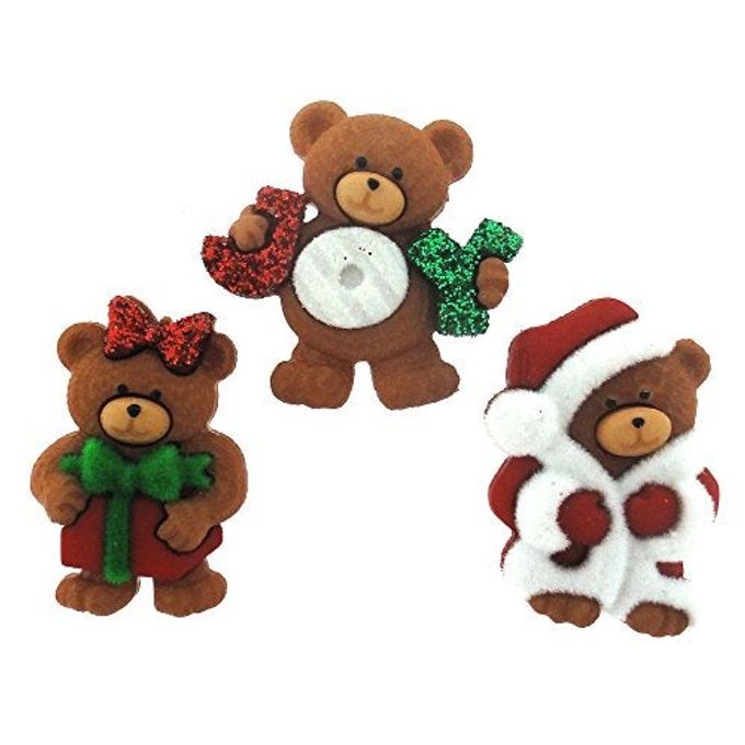 Dress It Up 7497 "A Very Beary Christmas Buttons - Image 1