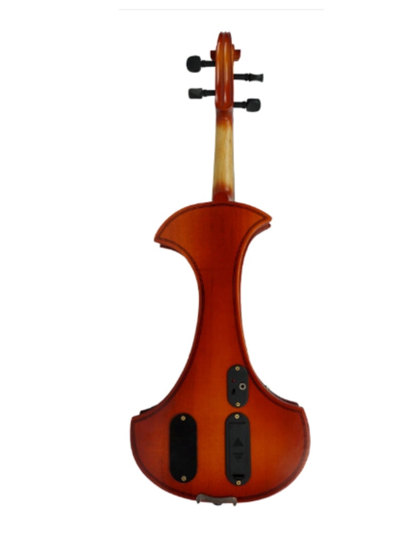 Megarya Electric Violin Student Starter Kit Red Brown Handmade Finish With Brazilian Wood Bow  - Image 3