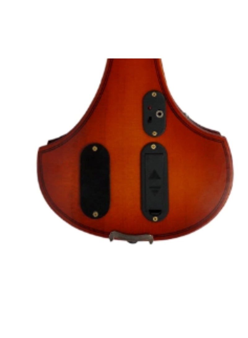 Megarya Electric Violin Student Starter Kit Red Brown Handmade Finish With Brazilian Wood Bow  - Image 4