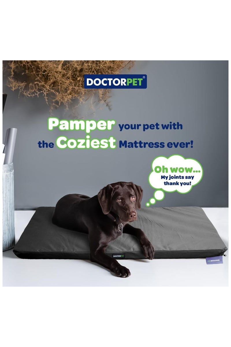 DOCTERPET مرتبة دكتور بيت جيلاتو الكبيرة - 61x92x6 سم - أسود - قماش ناعم قابل للغسل، تأثير تبريد، حشوة صديقة للبيئة، قاعدة غير قابلة للانزلاق - مثالية للكلاب المتوسطة إلى الكبيرة - Image 3
