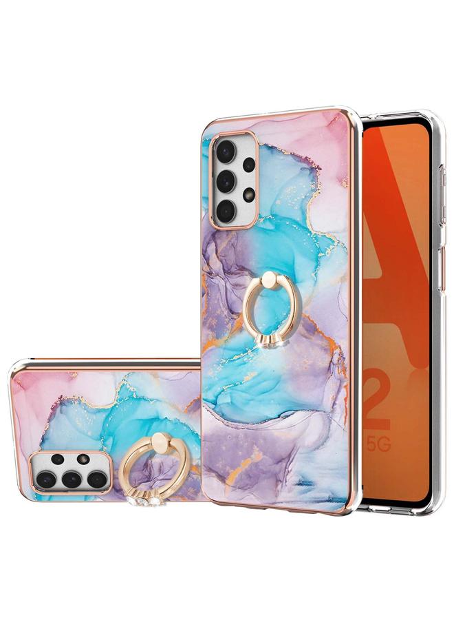 S-TOP Case For Samsung Galaxy A53 5G Electroplating IMD TPU Phone Case with Ring - Image 1