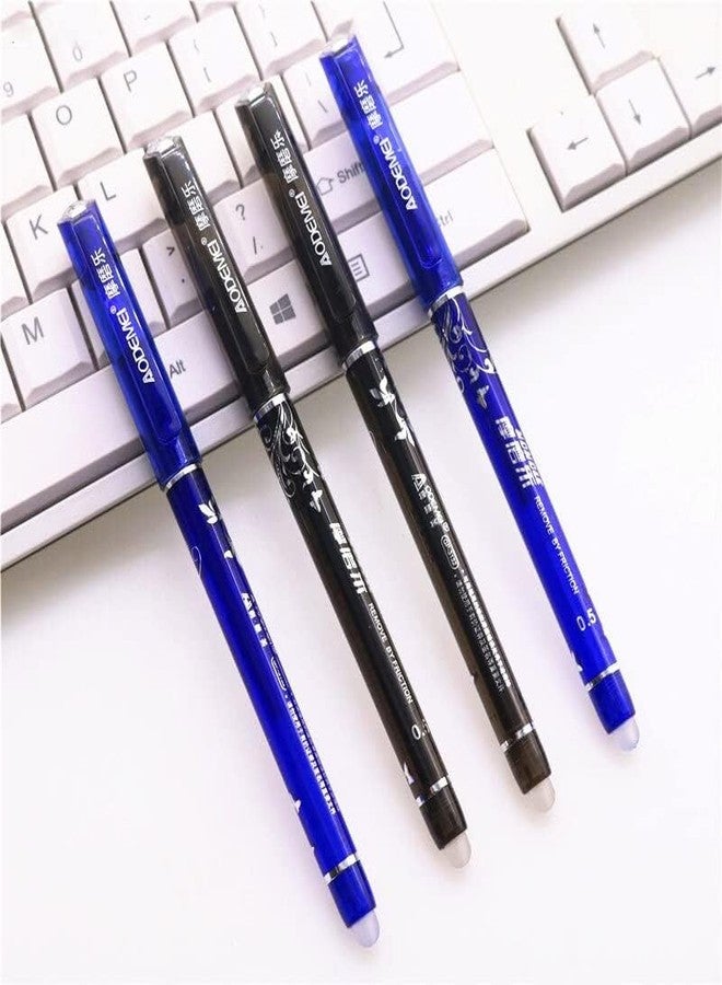 APCATIO Erasable Gel Ink Pens |Pack of 6 Black & 6 Blue Pen| with Ultra Fine 0.35mm Point Nib Erasable Gel Pens Best for Smooth Writing & Easy Correction (Pack Of 12) - Image 5