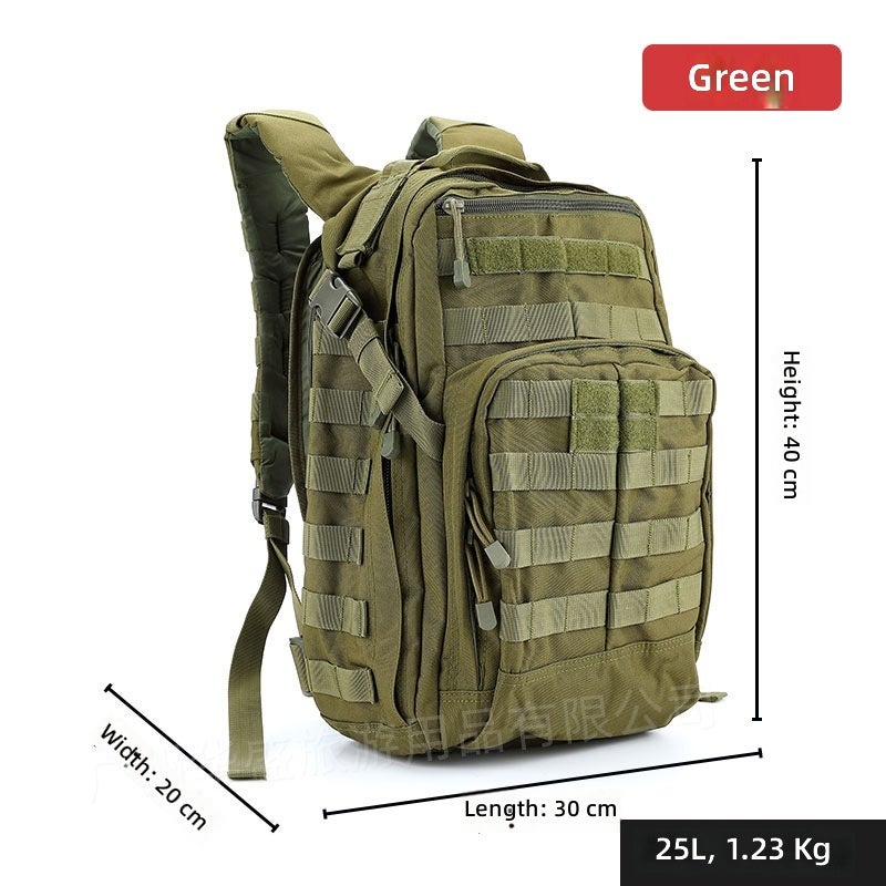 Tactical Backpack 25L Polyester Outdoor Sports Hiking Daypack with Air-Cushion Shoulder Straps - Image 1
