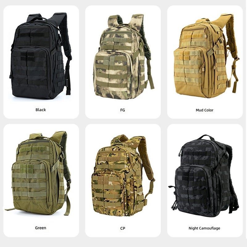 Tactical Backpack 25L Polyester Outdoor Sports Hiking Daypack with Air-Cushion Shoulder Straps - Image 5
