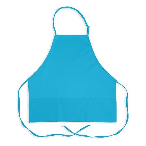 KNG Teal 3 Pocket Adjustable Bib Apron for Men and Women  Pack of 6