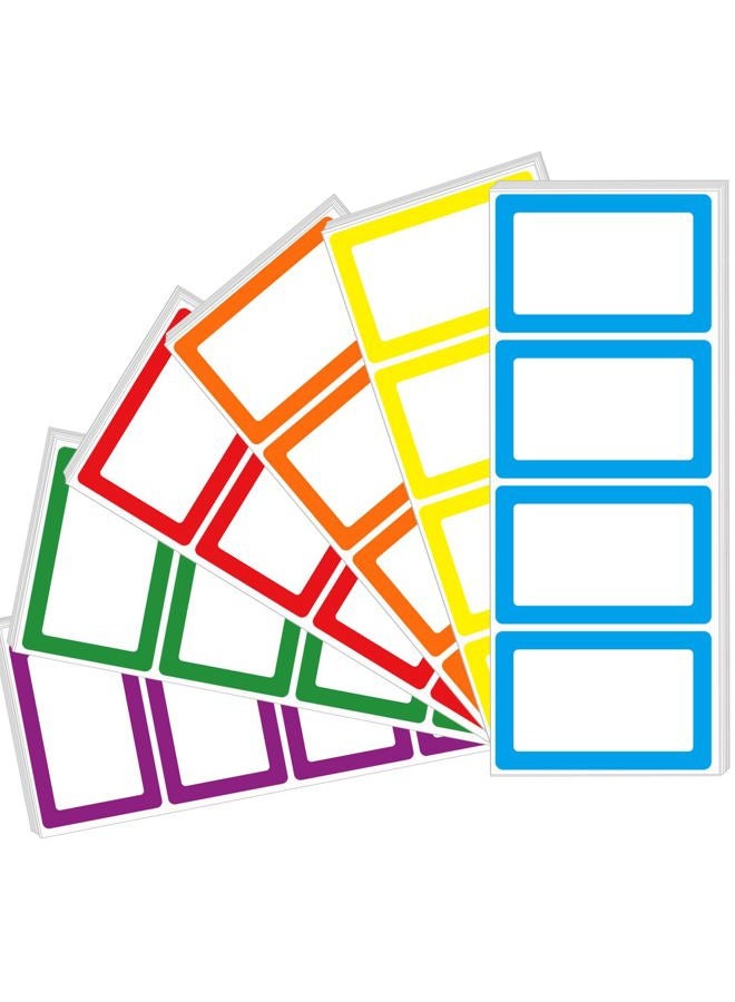 Yeachlaing 6 Color Name Tag Stickers, 240PCS Waterproof Stickers 3.5X2.25 Inch Name Labels for Office, School, Classroom and Home - Image 1