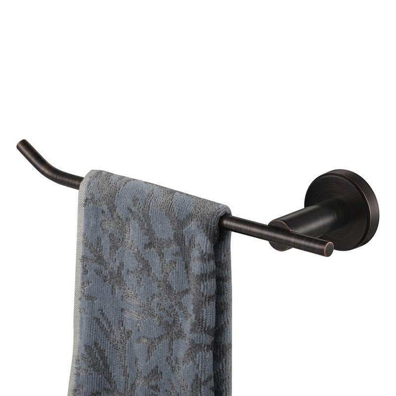 JQK JQK Hand Towel Bar Oil Rubbed Bronze  Stainless Steel Towel Ring for Bathroom  9 Inch Necklace Holder Wall Mount Left Hand  TR101-ORB  - Image 1