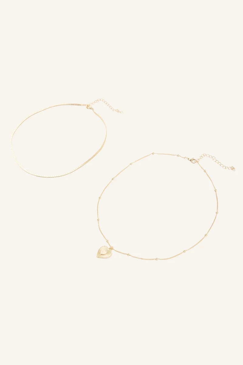 Defacto  Woman 2 Piece Necklace for Women | Best Price UAE