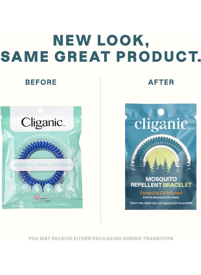 Cliganic Cliganic 50 Pack Mosquito Repellent Bracelets, DEET-Free Bands, Individually Wrapped  - Image 2