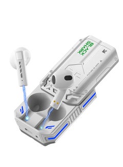 BLACK SHARK True Wireless Bluetooth Earbuds T11 With Low Latency Mode, Slide Cover with "SHING" Sound, RGB Lightning, 30 Hours Battery Life and ENC Call Noise Reduction - White  - Image 3