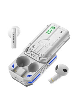BLACK SHARK True Wireless Bluetooth Earbuds T11 With Low Latency Mode, Slide Cover with "SHING" Sound, RGB Lightning, 30 Hours Battery Life and ENC Call Noise Reduction - White  - Image 2