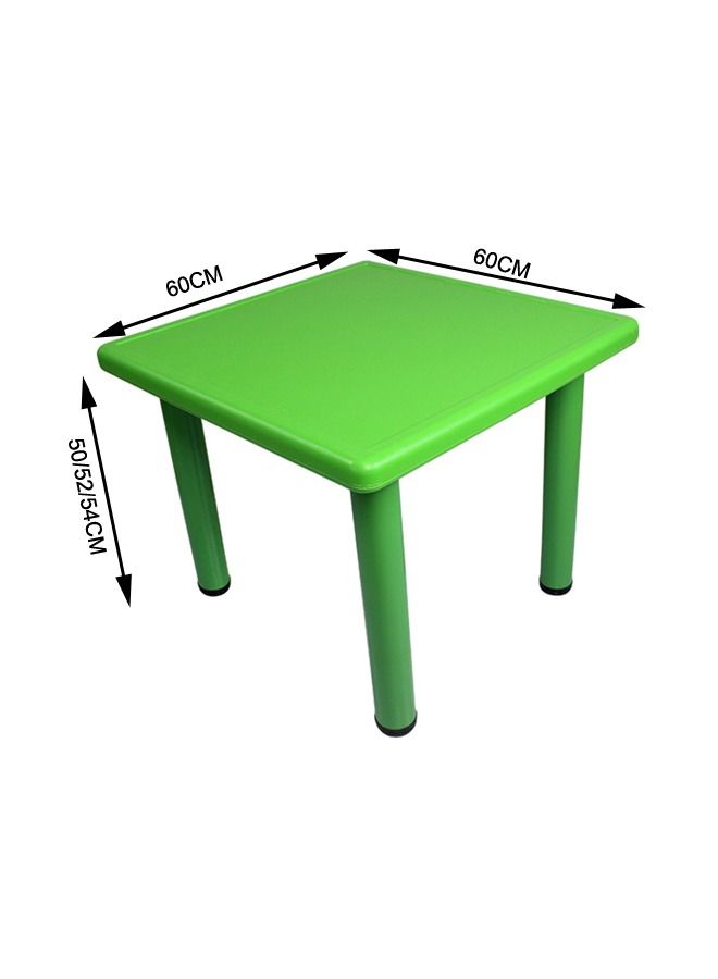 JSAITOYS Height Adjustable Table Plastic Furniture Green Color For Daycare - Image 2
