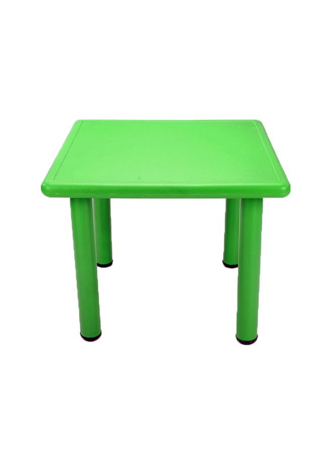 JSAITOYS Height Adjustable Table Plastic Furniture Green Color For Daycare - Image 1
