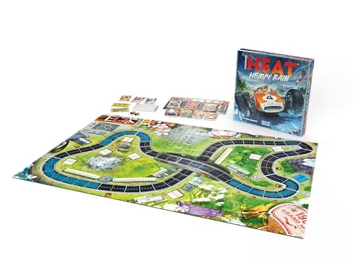 Days of Wonder Asmodee Heat: Heavy Rain Board Game Expansion - New Japan & Mexico Tracks, Intense Car Racing Strategy Game, Fun Family Game for Kids & Adults, Ages 10+, 1-7 Players, 60 Min Playtime - Image 2