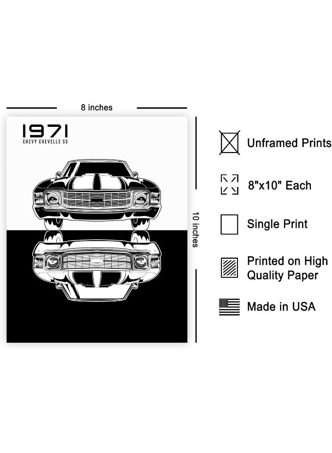 Poster Master Car Poster - Classic Car Print - Silhouette Art - Image 2