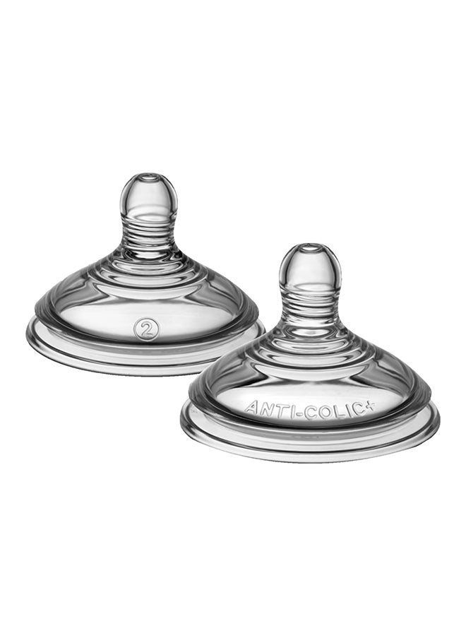 tommee tippee Advanced Anti Colic 2 Medium Flow Teats 3M+ - Image 2