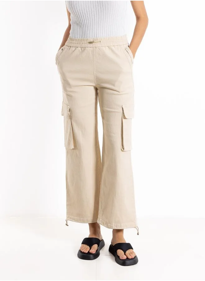 SHAPES JOGGER WAIST CARGO TROUSERS
