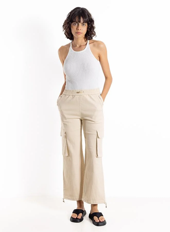 SHAPES JOGGER WAIST CARGO TROUSERS