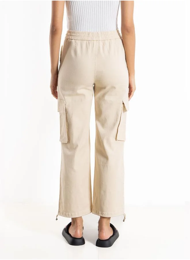 SHAPES JOGGER WAIST CARGO TROUSERS