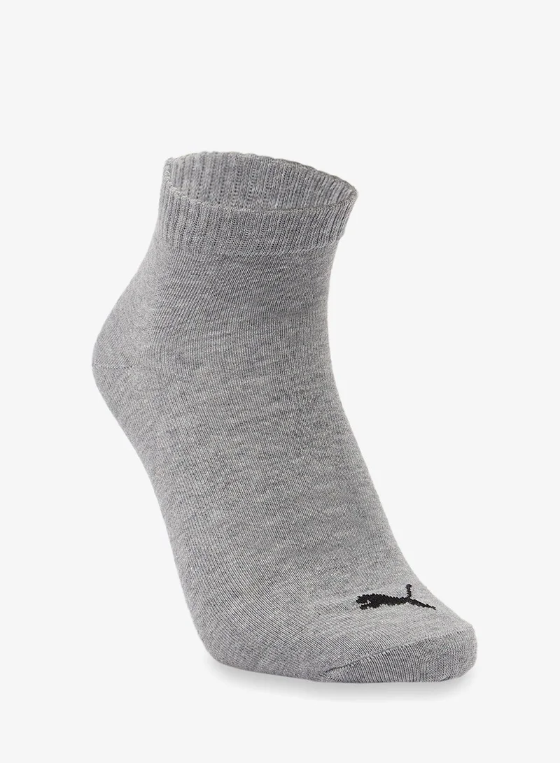 PUMA 3 Pack Plain Quarter Socks