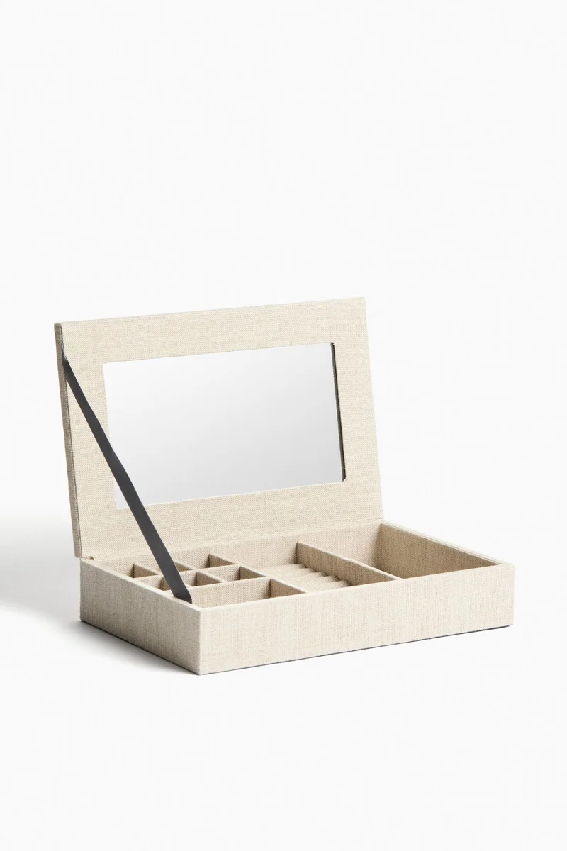 اتش اند ام صندوق مجوهرات من الكتان