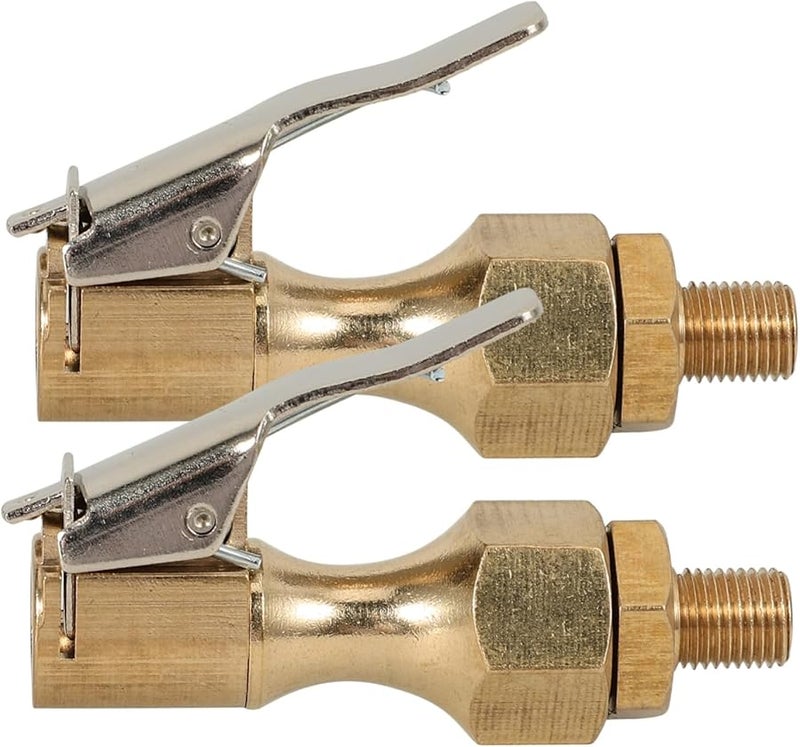 2Pcs Quick Connect Locking Air Chuck Tire Inflator Accessory for Car - Image 1