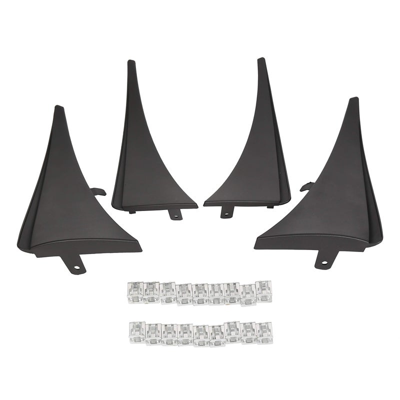 ECOTRIC Front & Rear Splash Guards Mud Flaps for 2014-2019 Chevrolet Corvette C7 Stingray 4-PC Set - Image 5