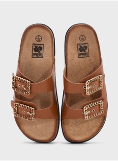 Ginger Two Buckle Casual Sandal Slide  - Image 4