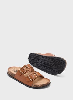 Ginger Two Buckle Casual Sandal Slide  - Image 3