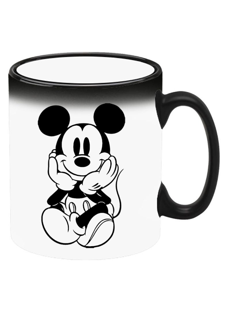 Theodor Color Changing Heat Sensitive Ceramic Mug, Image Revealed When HOT Liquid is Added! Mickey sitting - Image 2