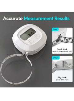 Excefore Tape Measure for Body, Smart Bluetooth Digital Measuring Tape with App, Retractable Function, Accurate Measurement Tape for Weight Loss, Muscle Gain, Fitness Bodybuilding, Inches & CM  - Image 2