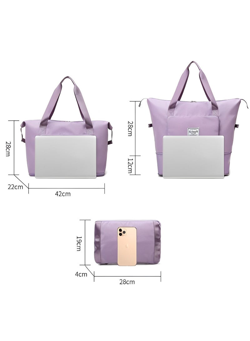 REOCLE Foldable Travel Duffle Bag Portable Large Capacity Waterproof Lightweight Luggage Duffel Weekender Bag for Travel & Gym & Sports - Image 4