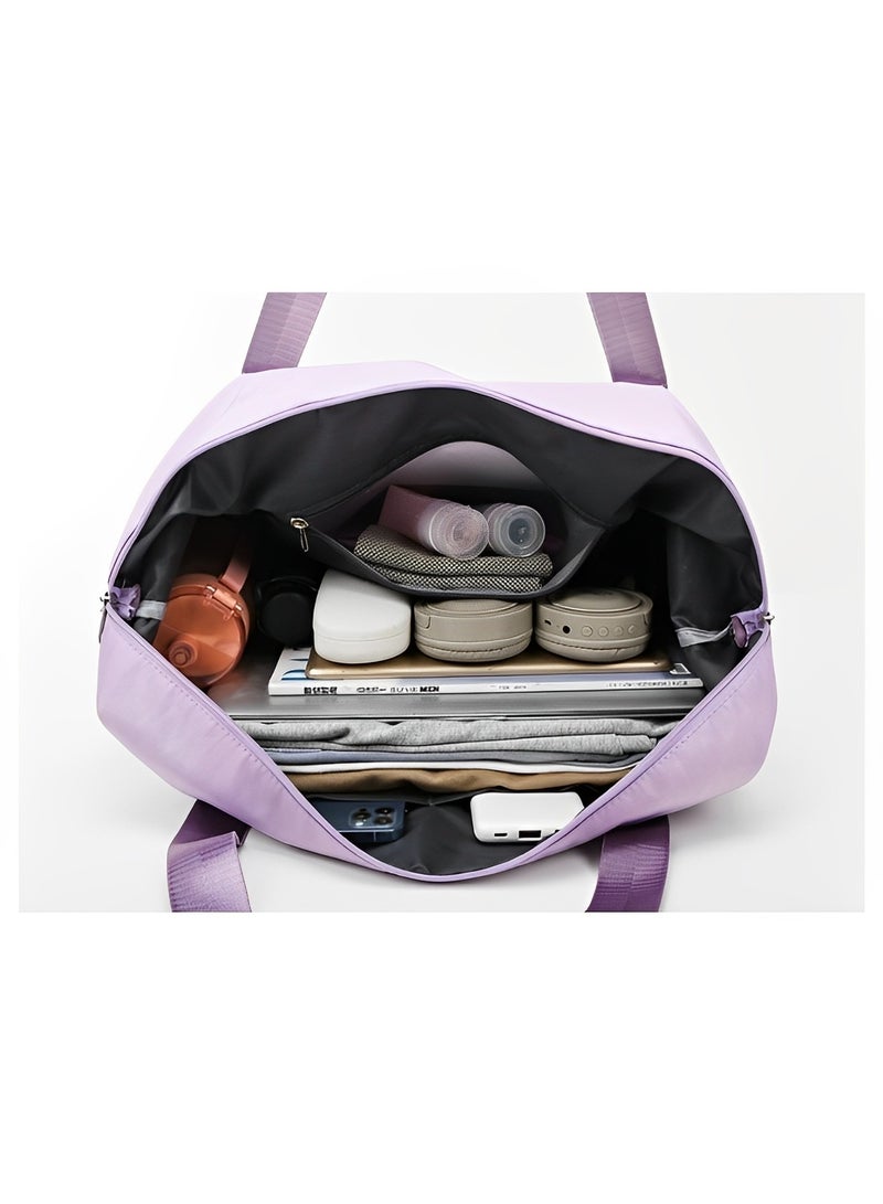 REOCLE Foldable Travel Duffle Bag Portable Large Capacity Waterproof Lightweight Luggage Duffel Weekender Bag for Travel & Gym & Sports - Image 3