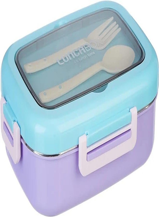 PRETOX Stainless Steel Insulated Ultima-750 Insulated Lunch Box Set Leakproof Lunch Box 2 Compartment Tiffin Box Food Container Dabba (Multi Colors) - Image 5