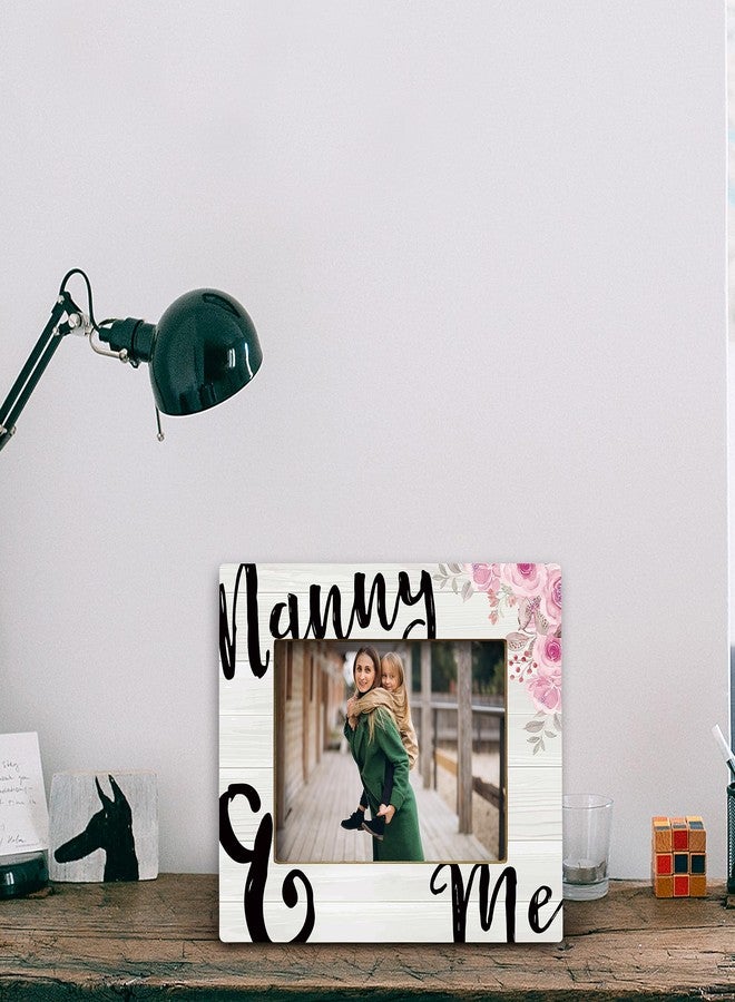FONDCANYON Nanny and Me Picture Photo Frame,Nanny Gifts for Grandma,Nanny Birthday Gifts,Mother's Day Gifts for Grandma,Nanny Gifts from Grandkids,Rustic Grandma and Me Picture Frames(5x7 Inch Photo) - Image 3