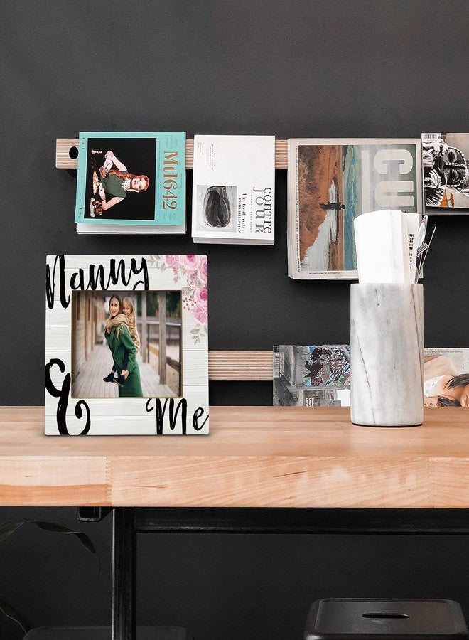 FONDCANYON Nanny and Me Picture Photo Frame,Nanny Gifts for Grandma,Nanny Birthday Gifts,Mother's Day Gifts for Grandma,Nanny Gifts from Grandkids,Rustic Grandma and Me Picture Frames(5x7 Inch Photo) - Image 2
