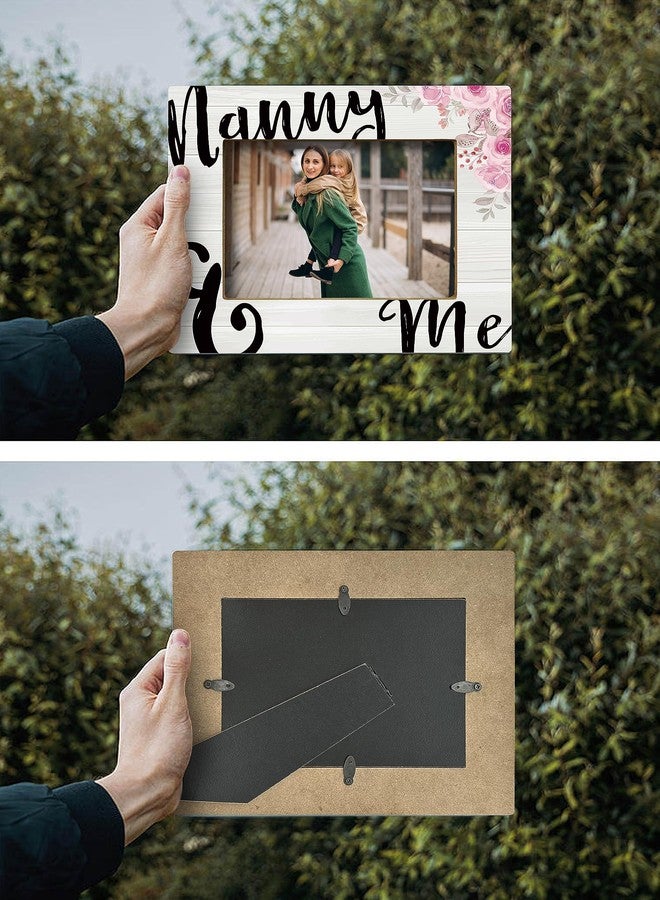 FONDCANYON Nanny and Me Picture Photo Frame,Nanny Gifts for Grandma,Nanny Birthday Gifts,Mother's Day Gifts for Grandma,Nanny Gifts from Grandkids,Rustic Grandma and Me Picture Frames(5x7 Inch Photo) - Image 5