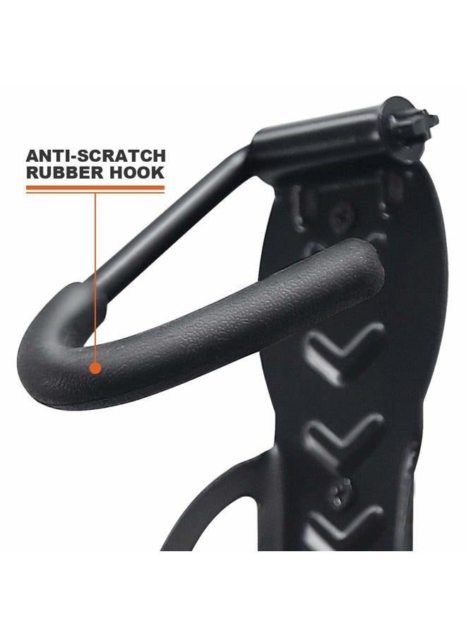 Wallmaster Bike Storage Rack for Garage, Wall Mount Bicycles Hanger, 4-Pack Bike Storage System Vertical Bike Hooks - Image 4