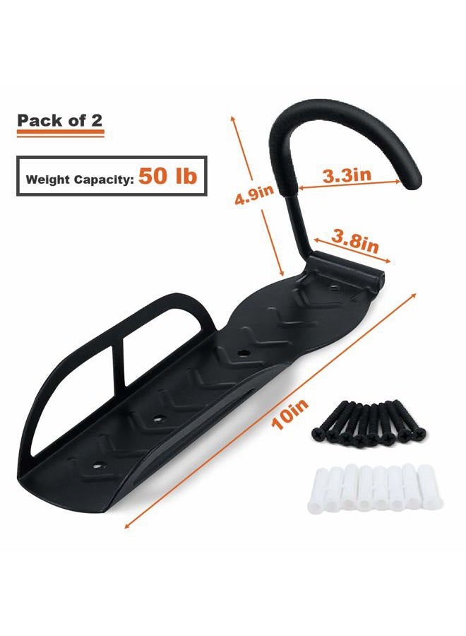 Wallmaster Bike Storage Rack for Garage, Wall Mount Bicycles Hanger, 4-Pack Bike Storage System Vertical Bike Hooks - Image 5