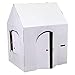Easy Playhouse Blank Crafty Cottage  Kids Art and Craft for Indoor Fun Color Draw Doodle on this Blank Canvas  Decorate and Personalize a Cardboard Fort 32 x 265 x 405  Made in USA Age 3 - Image 4