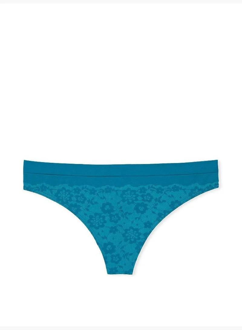 Victoria's Secret Seamless Posey Lace Thong Panty